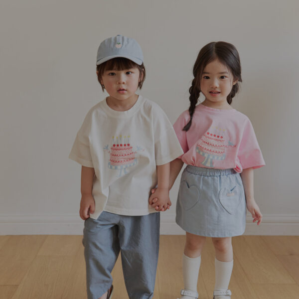 0323 라라랜드0264 <b>|Kids| Lala land上衣</b>Summer 케이크 반팔티 75-120cm