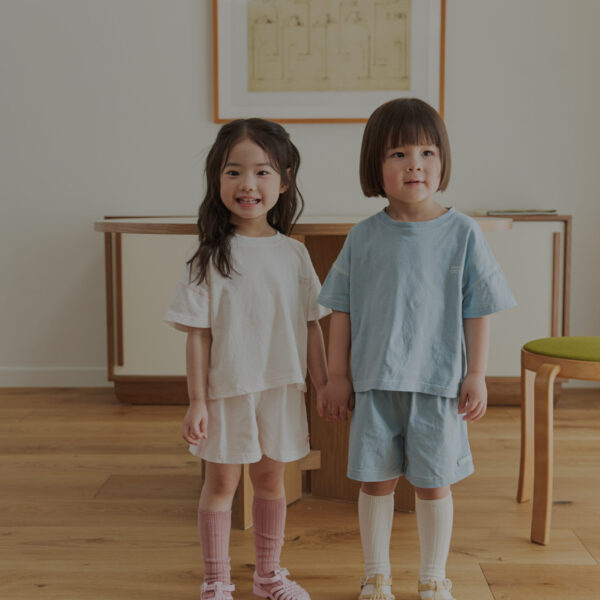 0324 라라랜드2410 <b>|Kids| Lala land上衣</b>Summer 배색 포인트 반팔티 75-120cm