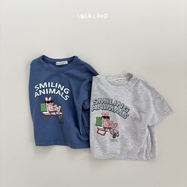 1 <b>|Kids| Lala land上衣</b>Summer 태닝토끼 반팔티 75-120cm