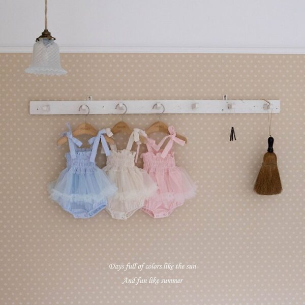 1 <b>|BABY| Mkids連身衣</b>Summer 도레미스모킹슈트 3-18M