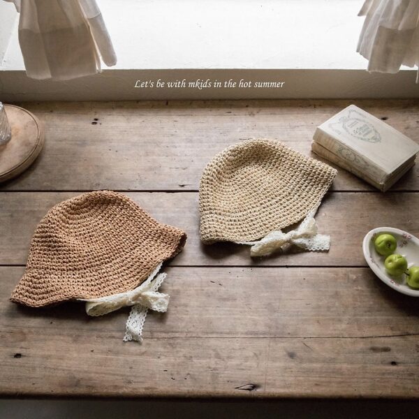 1 <b>|BABY| Mkids帽子</b>Summer 릴리밀짚모자 FREE(3m-6y)