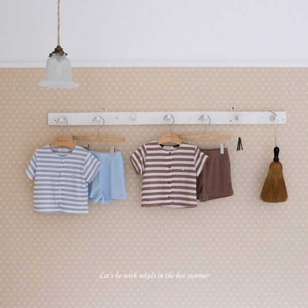 1 <b>|Kids| Mkids套裝</b>Summer 이안셔츠세트 65-115cm