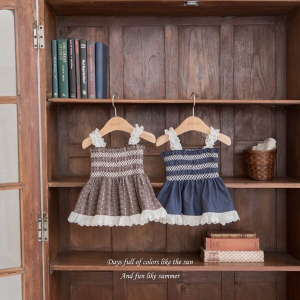 1 <b>|Kids| Mkids洋裝</b>Summer 벨스모크블라우스 65-115cm