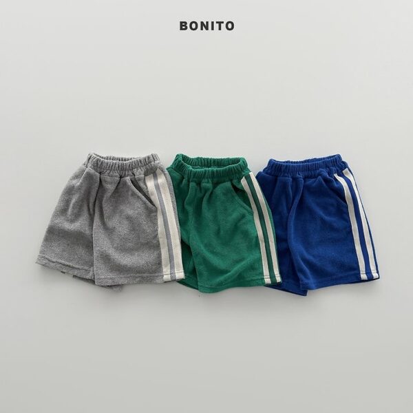 1 <b>BONITO褲子</b>Summer 테리라인테잎반바지 70-140CM