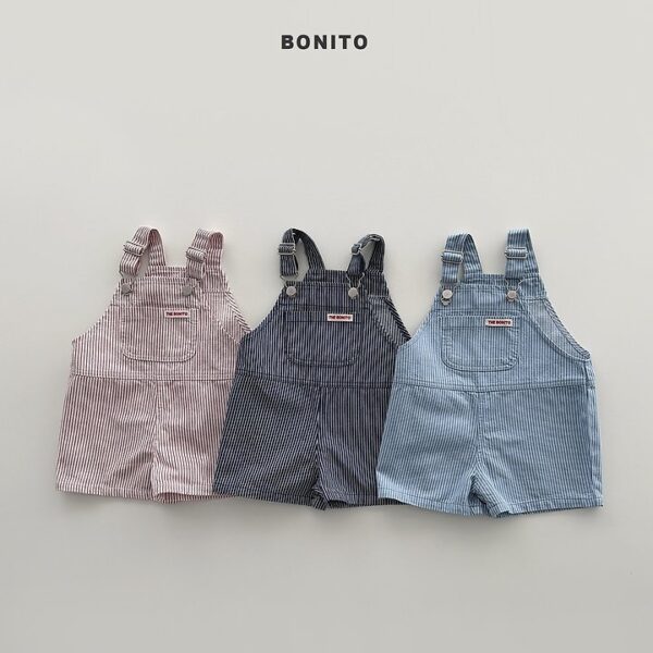 1 <b>BONITO吊帶褲</b>Summer 세로st멜빵반바지 70-140CM