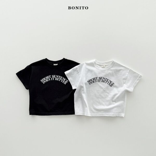 1 <b>BONITO上衣</b>Summer 센텐스반팔티 70-140CM