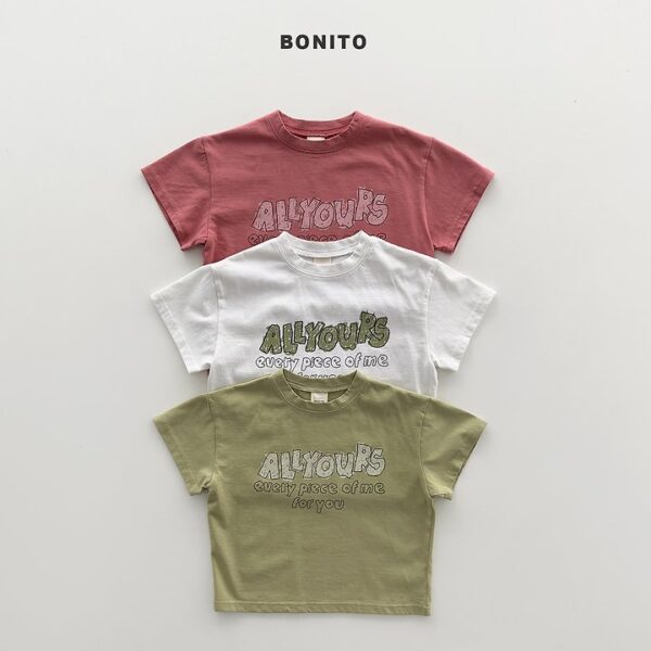 1 <b>BONITO上衣</b>Summer 유얼스드로잉티 70-140CM