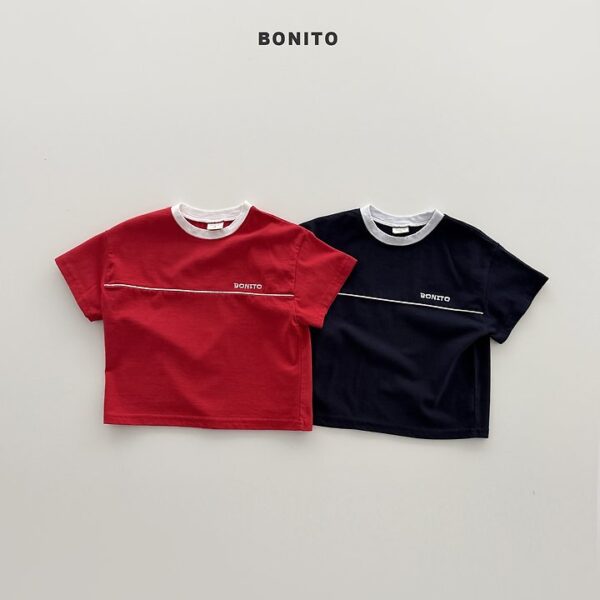 1 <b>BONITO上衣</b>Summer 절개삥줄티 70-140CM