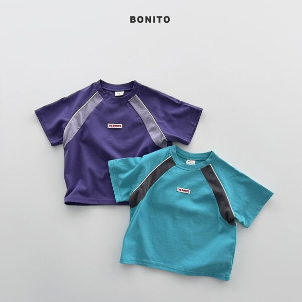 1 <b>BONITO上衣</b>Summer 나그랑사이배색티 70-140CM