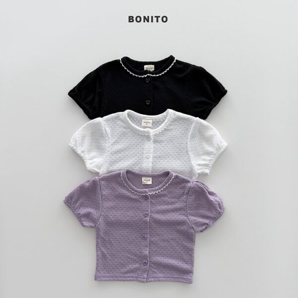 1 <b>BONITO上衣</b>Summer 아이브반팔가디건 70-140CM