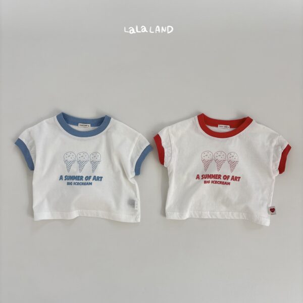 1 <b>|BABY| LaLa land上衣</b>Summer 아이스크림 티 65-82cm
