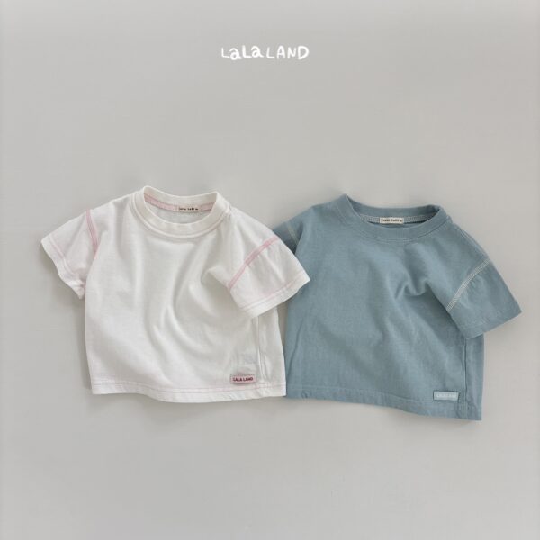 1 <b>|BABY| LaLa land上衣</b>Summer 배색 포인트티 65-82cm