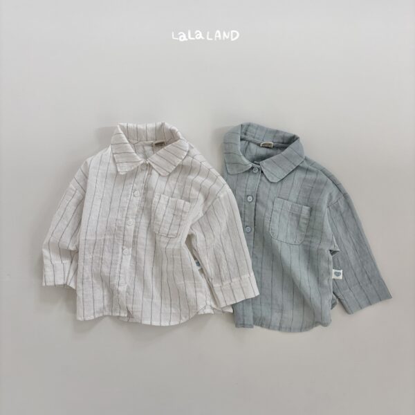 1 <b>|Kids| Lala land襯衫</b>Summer펜슬 린넨 셔츠 75-120cm