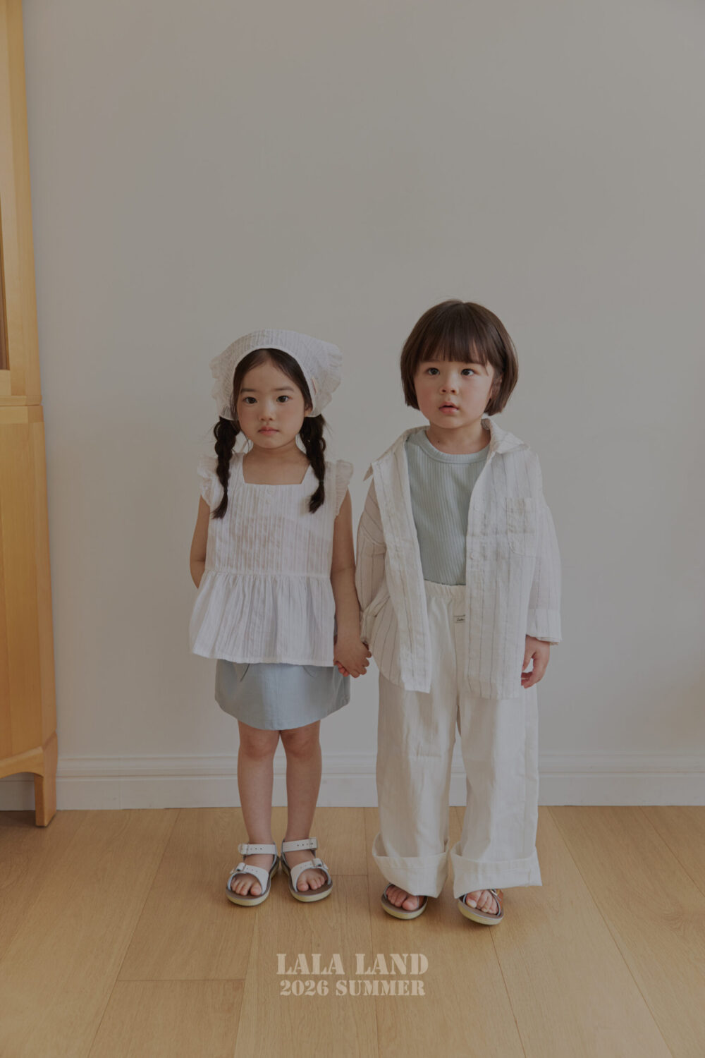 <b>｜Kids｜ Lala land襯衫</b>Summer 밀키 블라우스 75-120cm