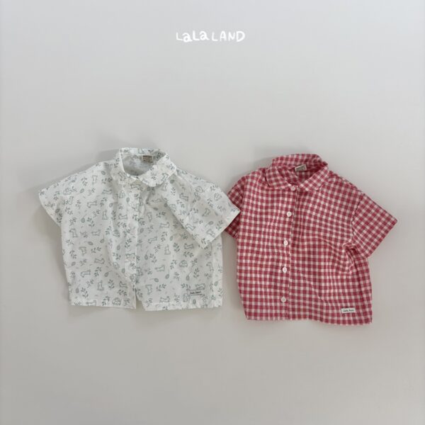 1 <b>|Kids| Lala land襯衫</b>Summer 틸다 반팔 셔츠 75-120cm