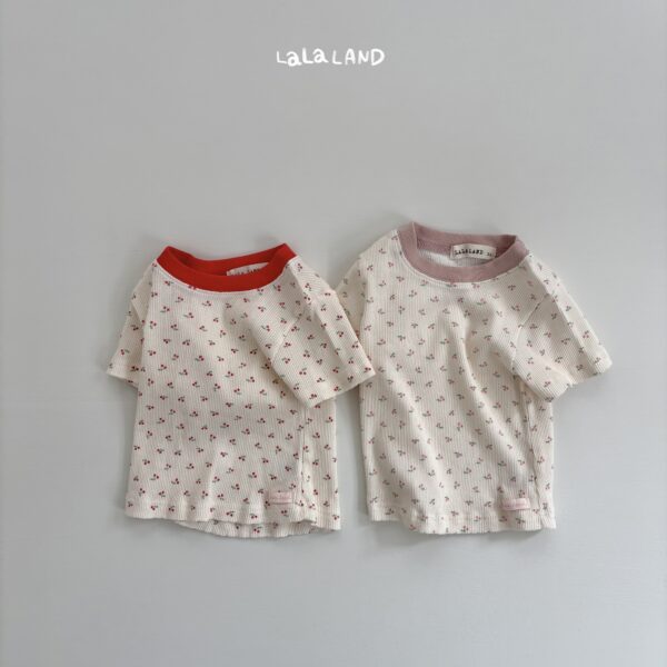 1 <b>|Kids| Lala land上衣</b>Summer 체리 반팔 티 75-120cm