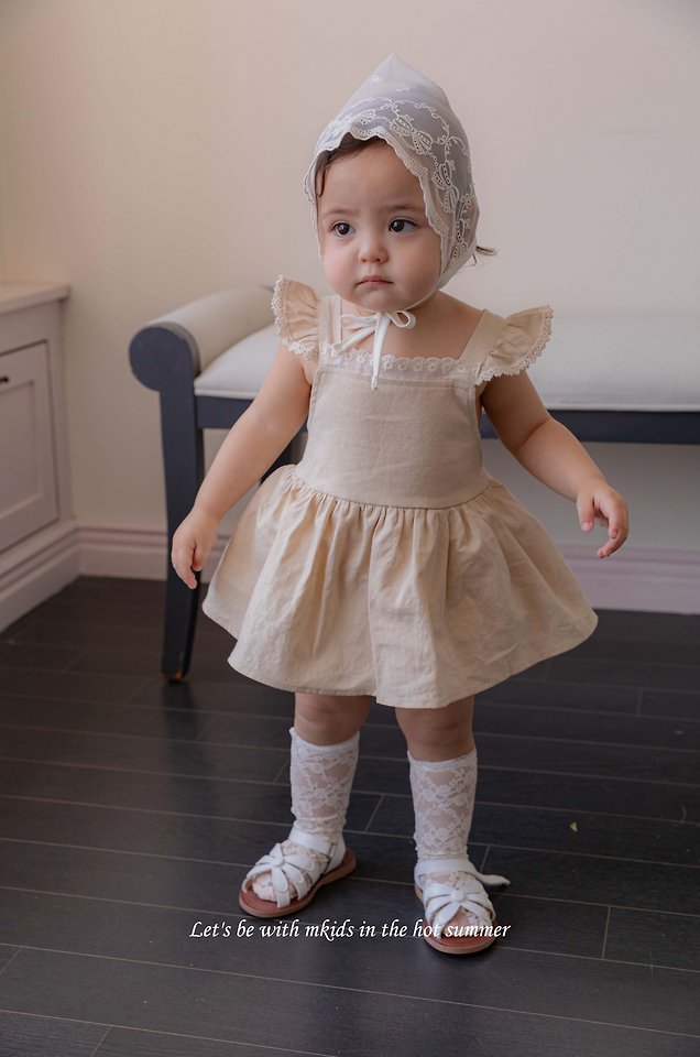 10 <b>|BABY| Mkids髮飾</b>Summer 로제뜨보넷 FREE(3-24m)