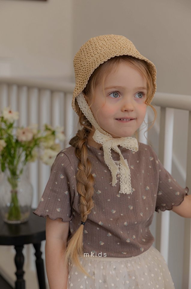 10 <b>|BABY| Mkids帽子</b>Summer 릴리밀짚모자 FREE(3m-6y)