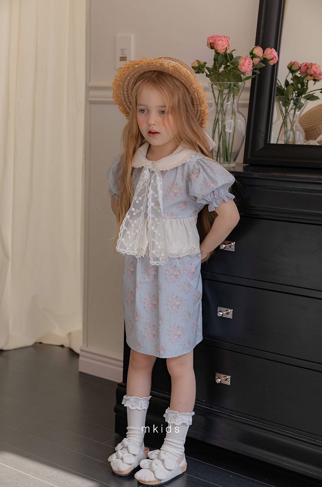 10 <b>|BABY| Mkids圍兜</b>Summer 플로레이스케이프 FREE(3m-6y)