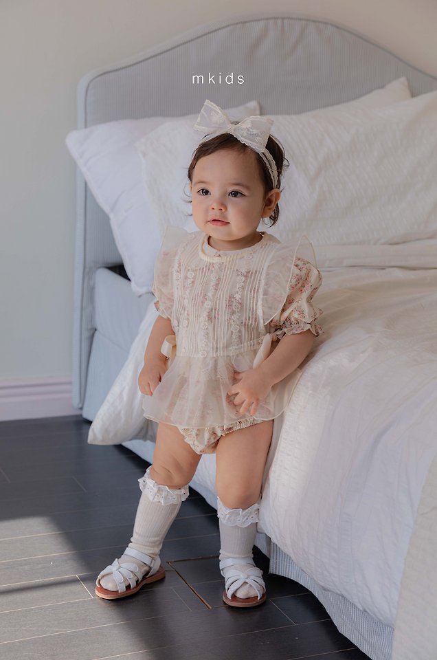 11 <b>|BABY| Mkids上衣</b>Summer 벨프릴뷔스티에 3m-4y