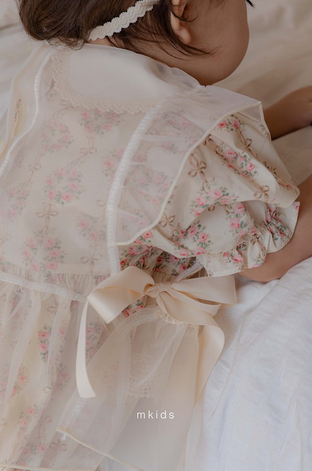 12 <b>|BABY| Mkids上衣</b>Summer 벨프릴뷔스티에 3m-4y