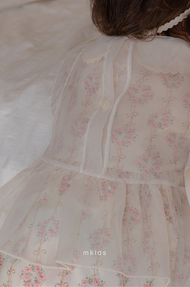 13 <b>|BABY| Mkids上衣</b>Summer 벨프릴뷔스티에 3m-4y