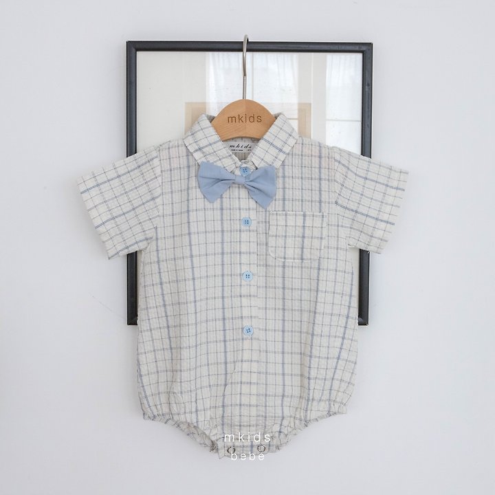 <b>｜BABY｜ Mkids包屁衣</b>Summer 크로플슈트 3-18M