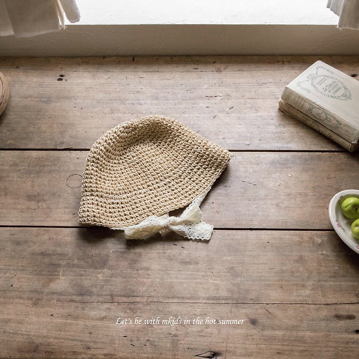 2 <b>|BABY| Mkids帽子</b>Summer 릴리밀짚모자 FREE(3m-6y)