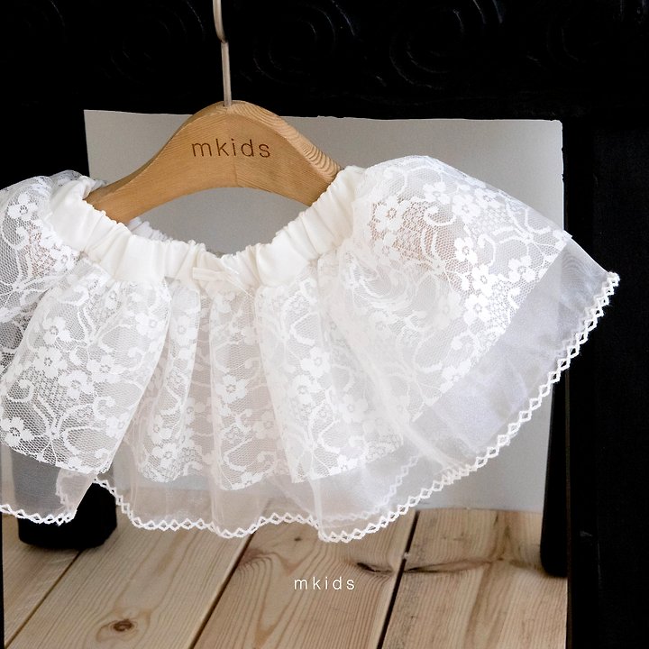 3 <b>|BABY| Mkids裙子</b>Summer 미아레이스스커트 FREE(3m-6y)