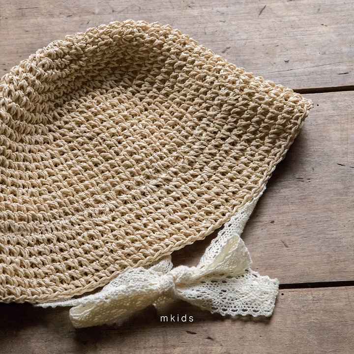 3 <b>|BABY| Mkids帽子</b>Summer 릴리밀짚모자 FREE(3m-6y)