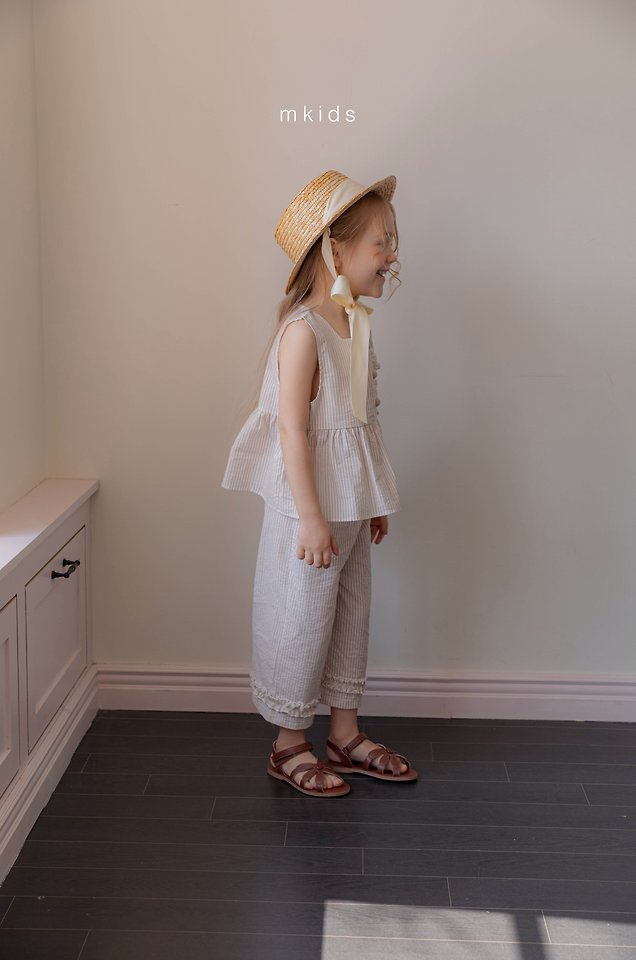 5 <b>|BABY| Mkids帽子</b>Summer 에일리밀짚모자 FREE(3m-6y)