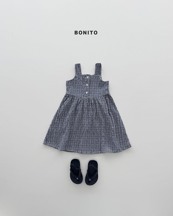 <b>BONITO洋裝</b>Summer 피크닉체크ops 70-140CM