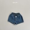 <b>｜Kids｜ Lala land褲子</b>Summer 포인트 데님 반바지 75-120cm