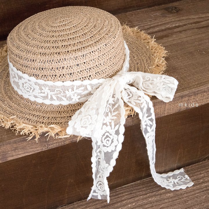 6 <b>|BABY| Mkids帽子</b>Summer 마요밀짚모자 FREE(3m-6y)