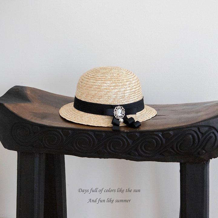 6 <b>|BABY| Mkids帽子</b>Summer 에일리밀짚모자 FREE(3m-4y)