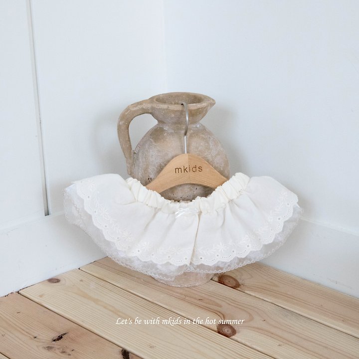 7 <b>|BABY| Mkids裙子</b>Summer 미아레이스스커트 FREE(3m-6y)