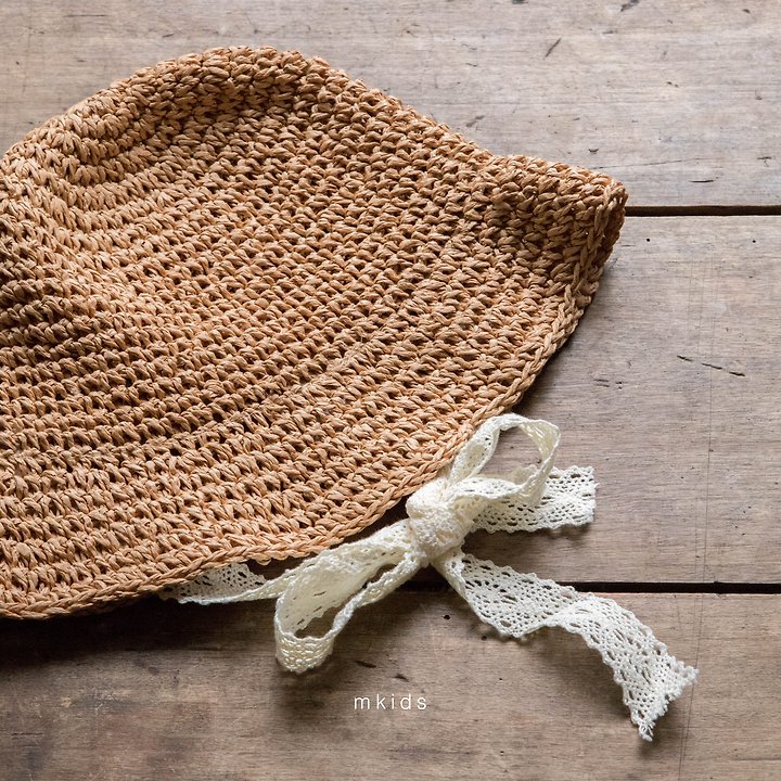 7 <b>|BABY| Mkids帽子</b>Summer 릴리밀짚모자 FREE(3m-6y)