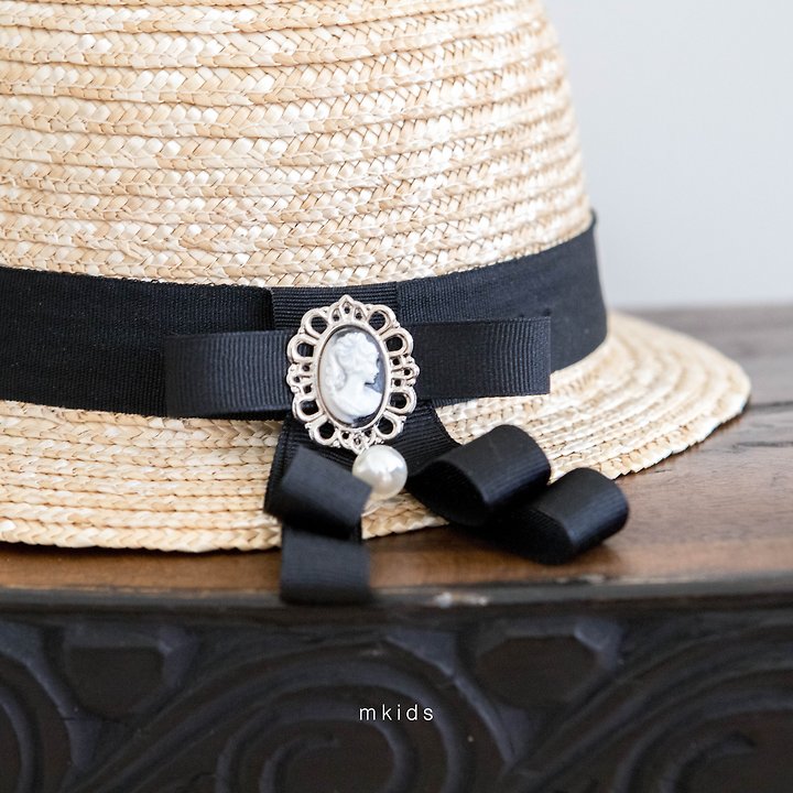 7 <b>|BABY| Mkids帽子</b>Summer 에일리밀짚모자 FREE(3m-4y)