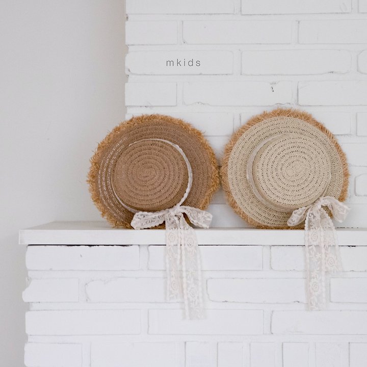 8 <b>|BABY| Mkids帽子</b>Summer 마요밀짚모자 FREE(3m-6y)