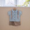 <b>｜Kids｜ Mkids襯衫</b>Summer크로플셔츠 65-115cm