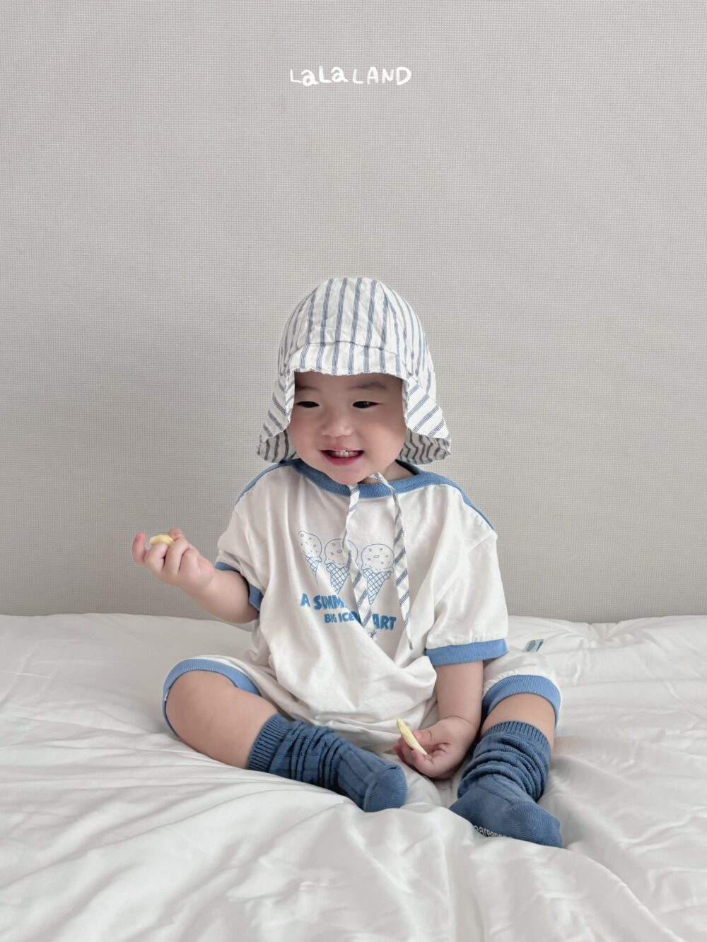 <b>｜BABY｜ LaLa land連身衣</b>Summer 아이스크림 슈트 65-82cm