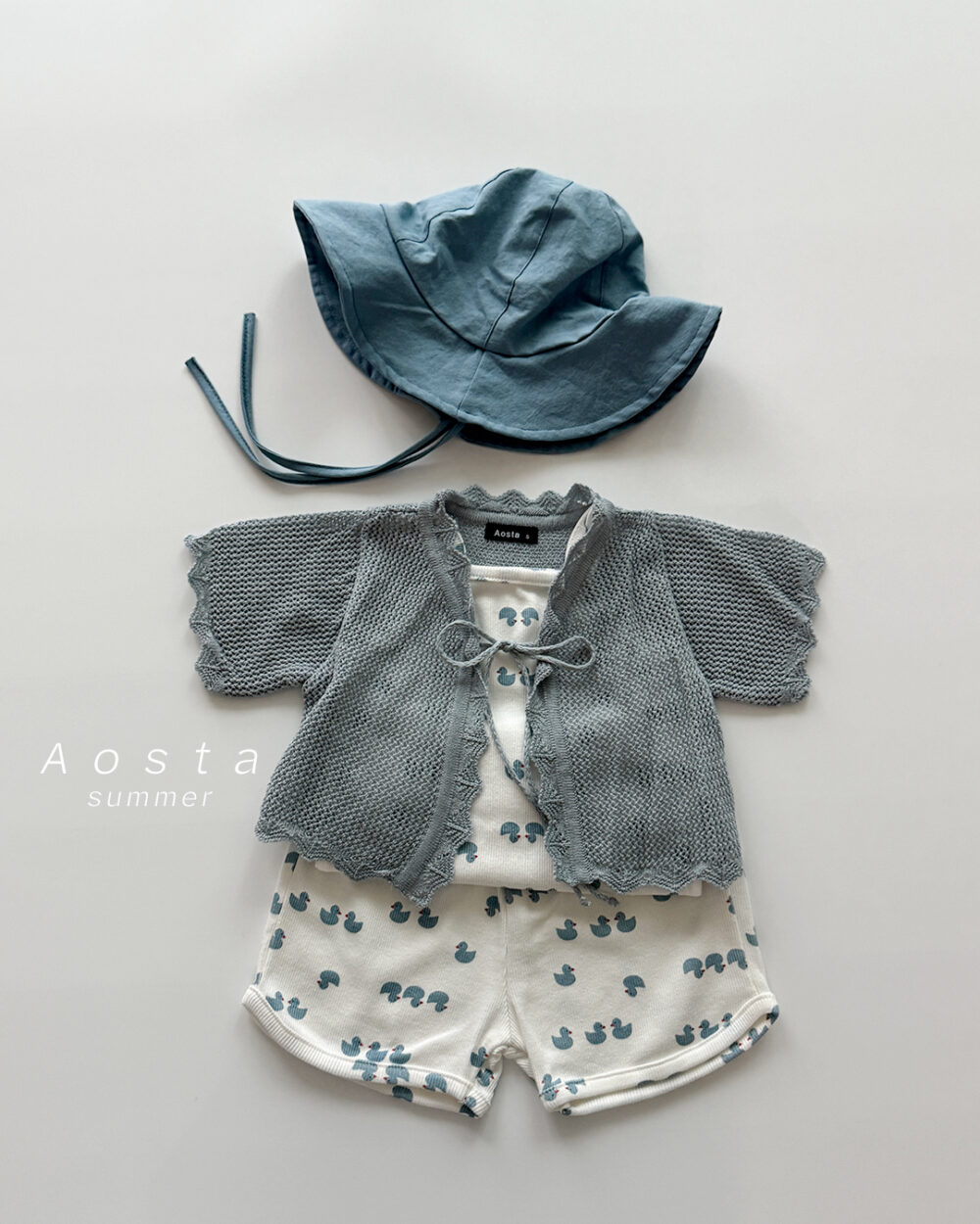 골지끈나시 오리4 <b>Aosta背心</b>Summer 골지끈나시 60-115cm