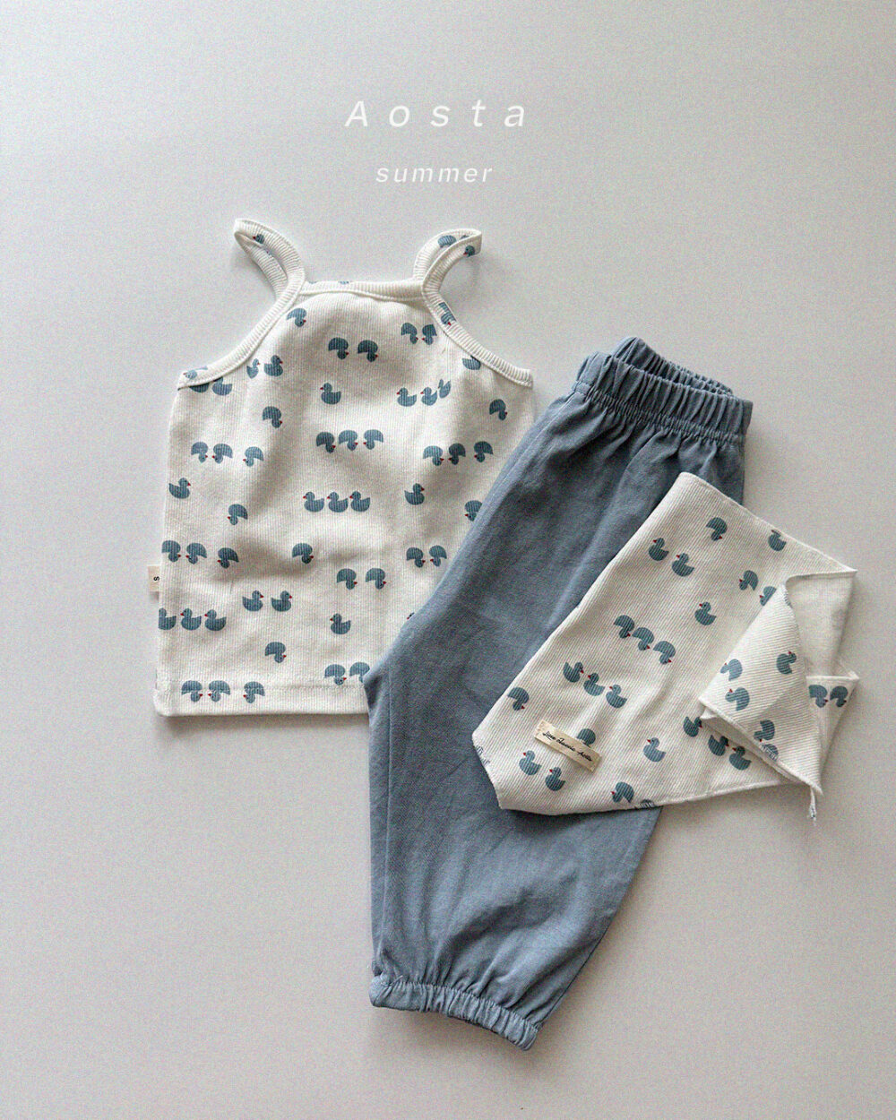 골지끈나시 오리6 <b>Aosta背心</b>Summer 골지끈나시 60-115cm