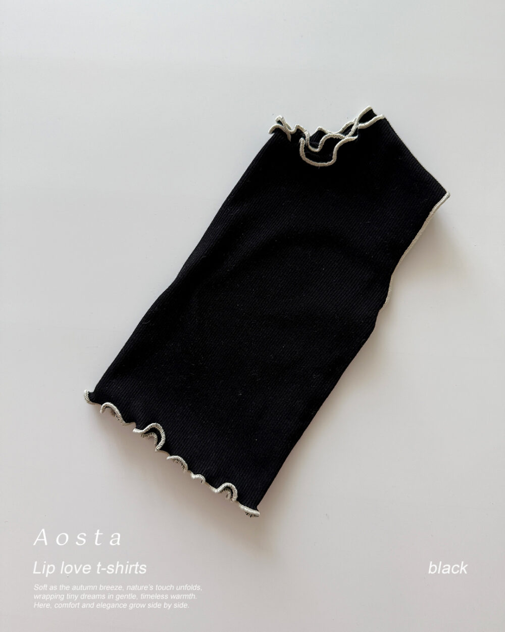 골지러브나시 검정1 <b>Aosta背心</b>Summer 골지리본바지 60-115cm