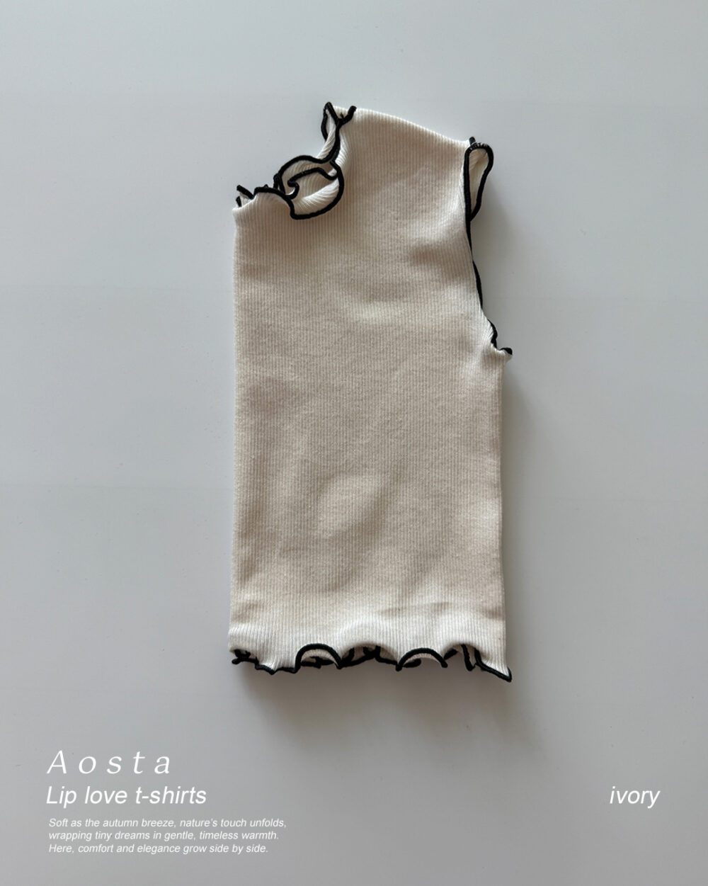 골지러브나시 아이1 <b>Aosta背心</b>Summer 골지리본바지 60-115cm