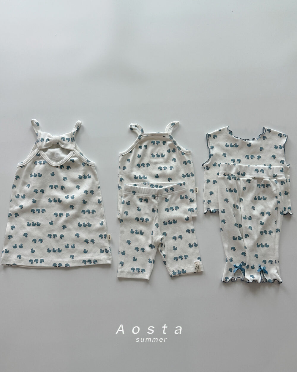 골지러브나시 오리3 <b>Aosta背心</b>Summer 골지리본바지 60-115cm