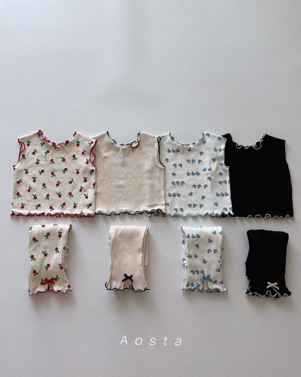 골지러브나시2 3 <b>Aosta背心</b>Summer 골지리본바지 60-115cm