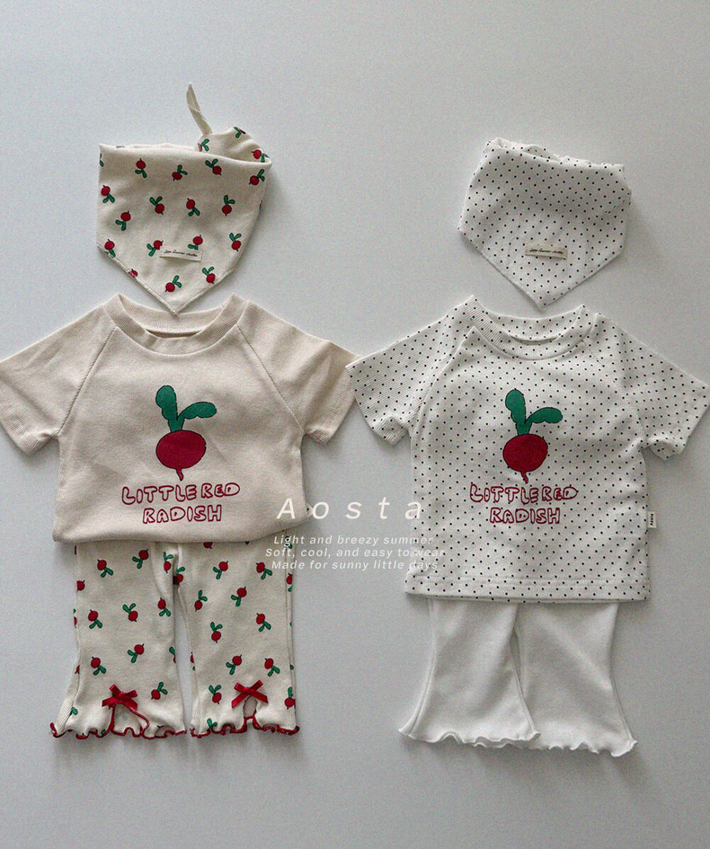 골지리본바지 래디쉬18 <b>Aosta褲子</b>Summer 골지리본바지 60-115cm