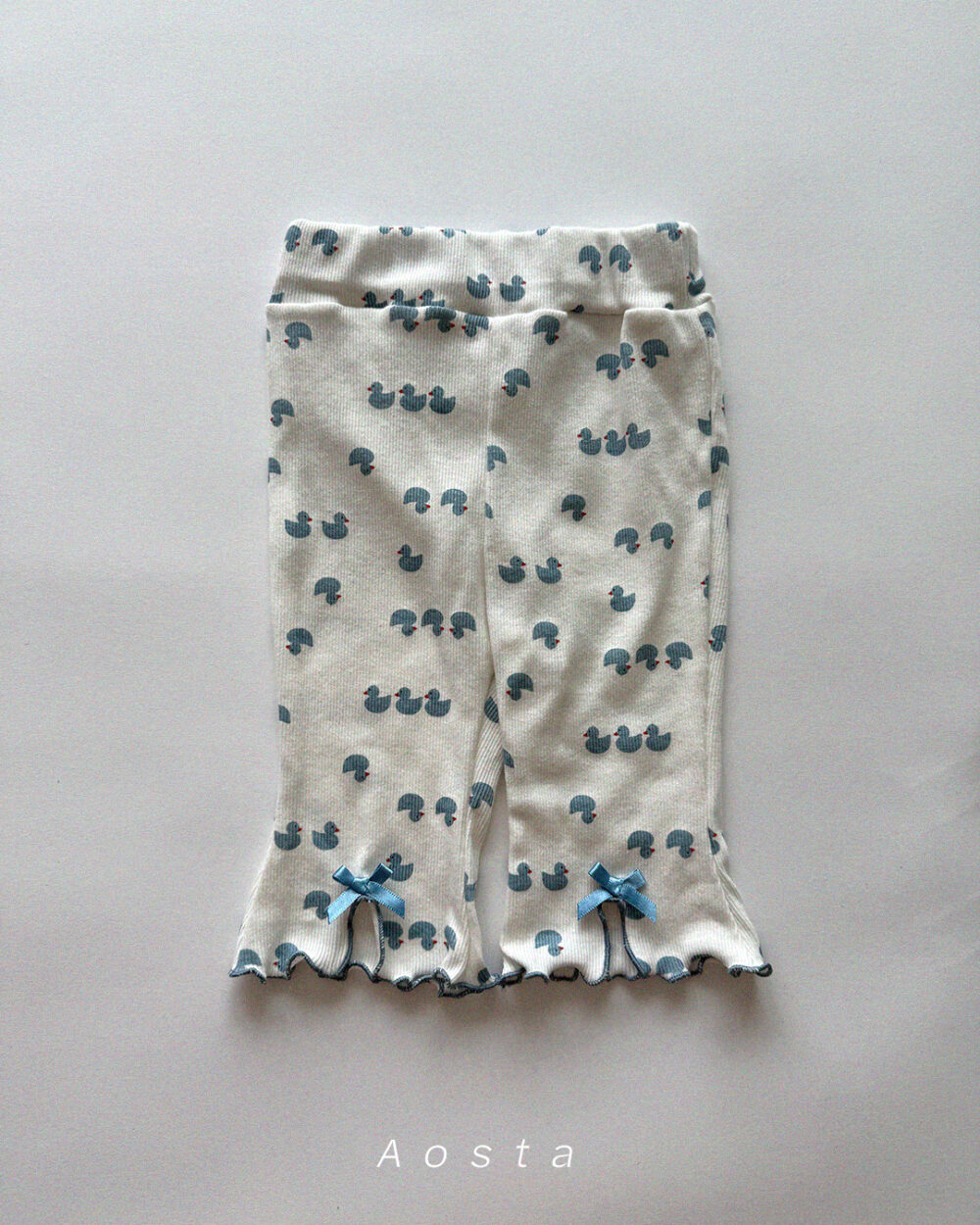 골지리본바지 오리1 <b>Aosta褲子</b>Summer 골지리본바지 60-115cm