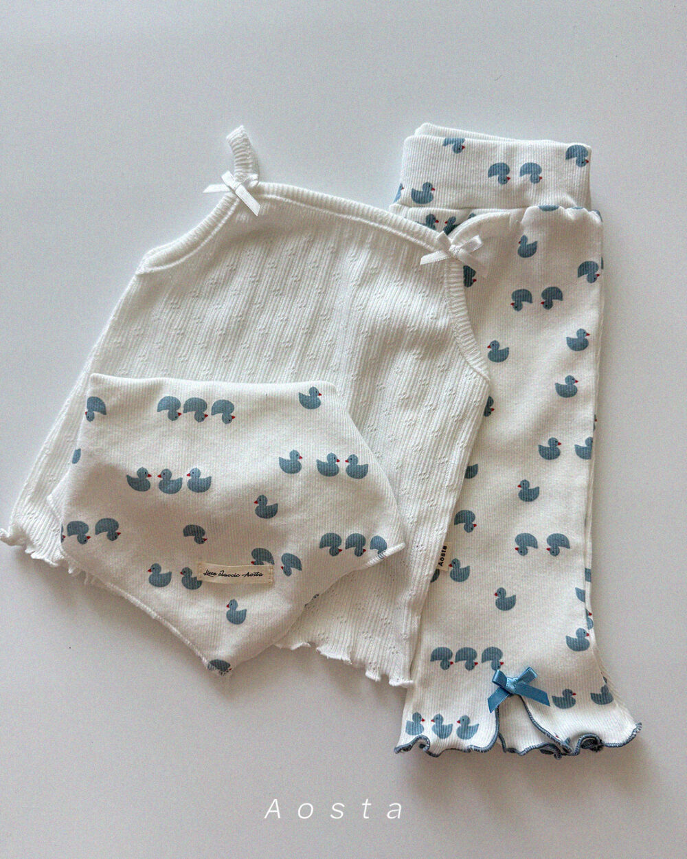 골지리본바지 오리11 <b>Aosta褲子</b>Summer 골지리본바지 60-115cm